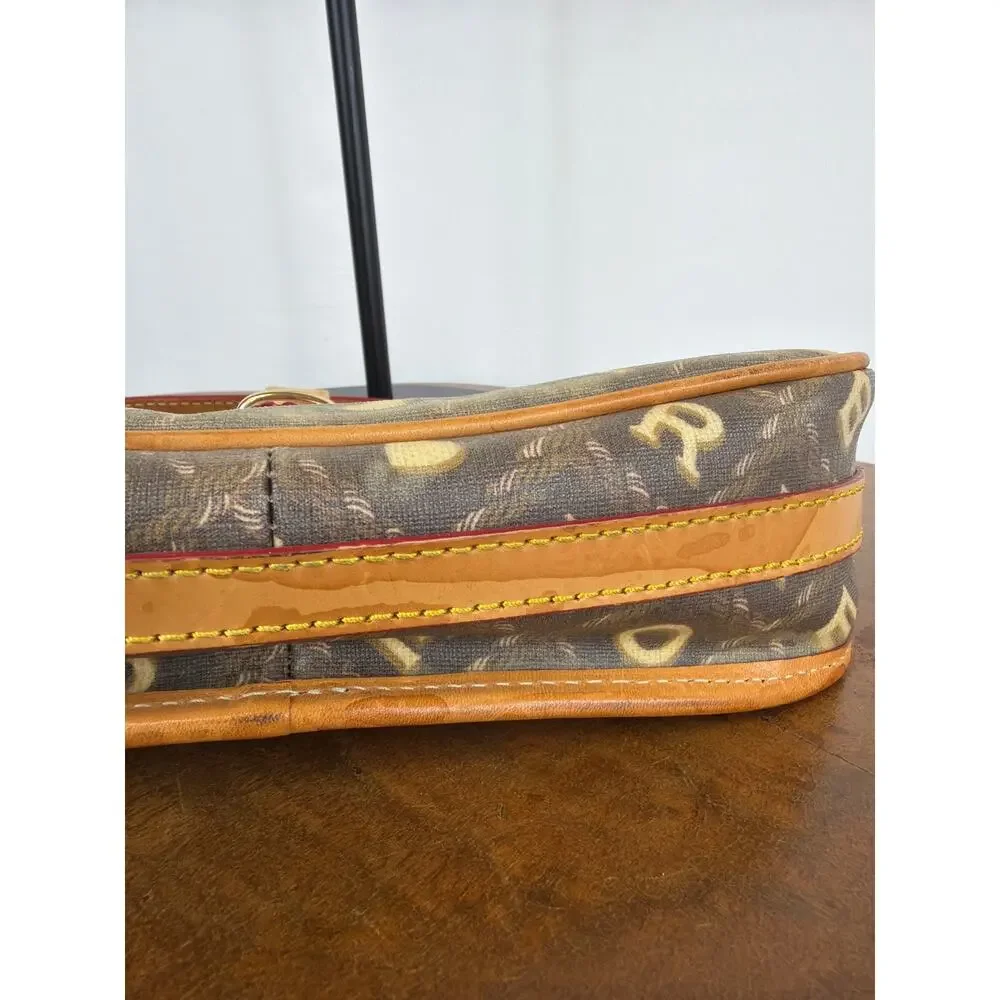 Dooney & Bourke Brown Monogram Crossbody with Tan Trim - Picture 11 of 12